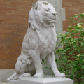 Carving large stone animal statue marble guardian lion sculpture